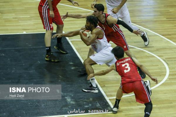 اولین برد مدافع قهرمانی لیگ بسکتبال در یک چهارم نهایی