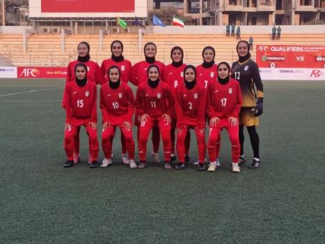 پیروزی پرگل تیم فوتبال دختران ایران مقابل ترکمنستان