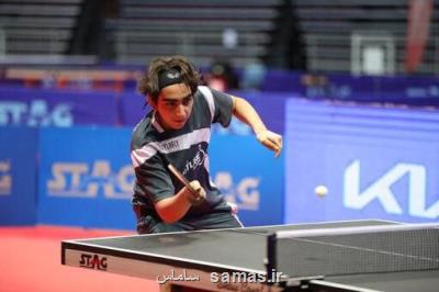 شکست زود هنگام پینگ پنگ باز ایران در قهرمانی نوجوانان جهان