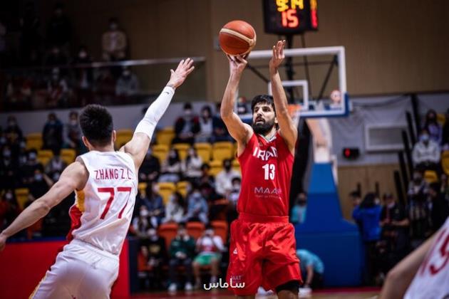عملکرد ضعیف بسکتبالیست های ایران برابر چین