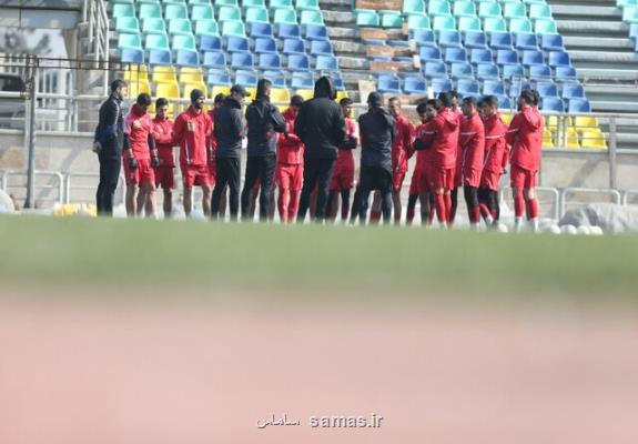 پرسپولیس در حضور خبرنگاران گرم كرد