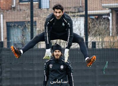 حركت عجیب علیرضا بیرانوند در تمرین آنتورپ